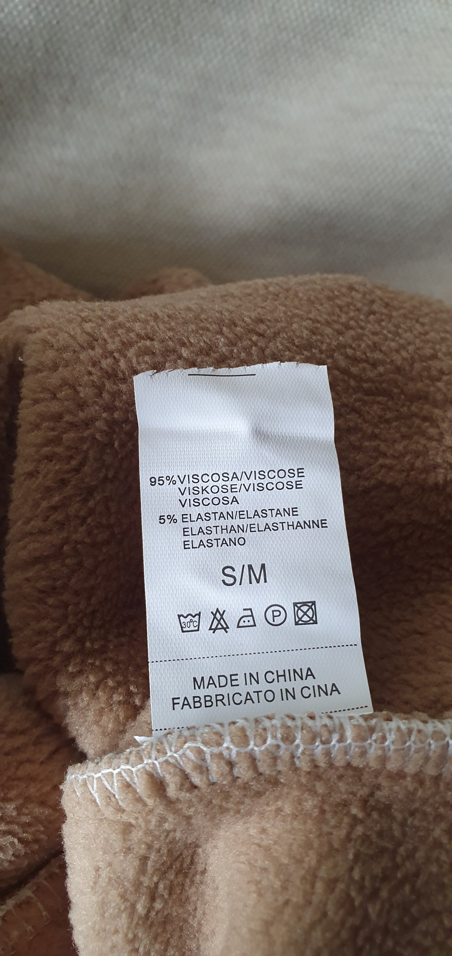 Pantalon casual Noir Doublé Polaire Coupe Droite & Confort S/M